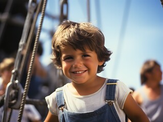 Candid Baby Photo on a Boat