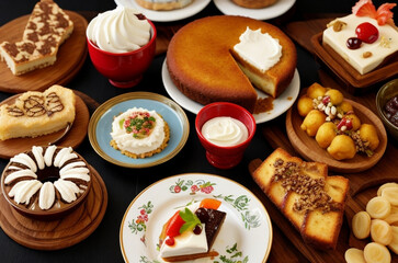 muffins with chocolate and nuts