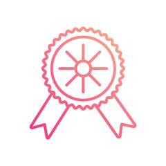 Obraz premium Badge icon vector stock illustration