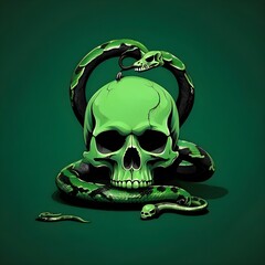 Skull and Snake Generative AI