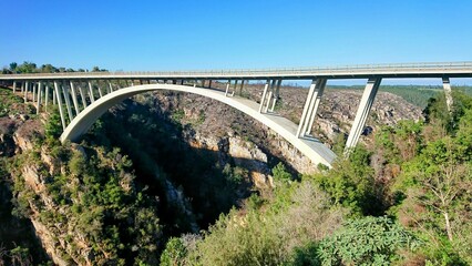 Storms River Bridge in Tsitsikamma, South Africa