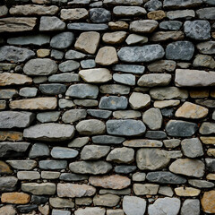 Kraftvoller Zusammenhalt: Vielseitige Steine in einer stabilen Mauer