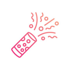 Confetti icon vector stock illustration