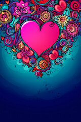 background with heart
