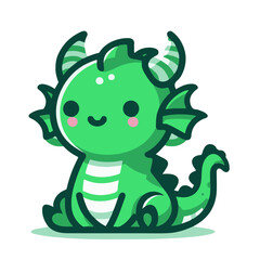 辰（たつ・竜・龍・ドラゴン）のかわいいベクターイラスト