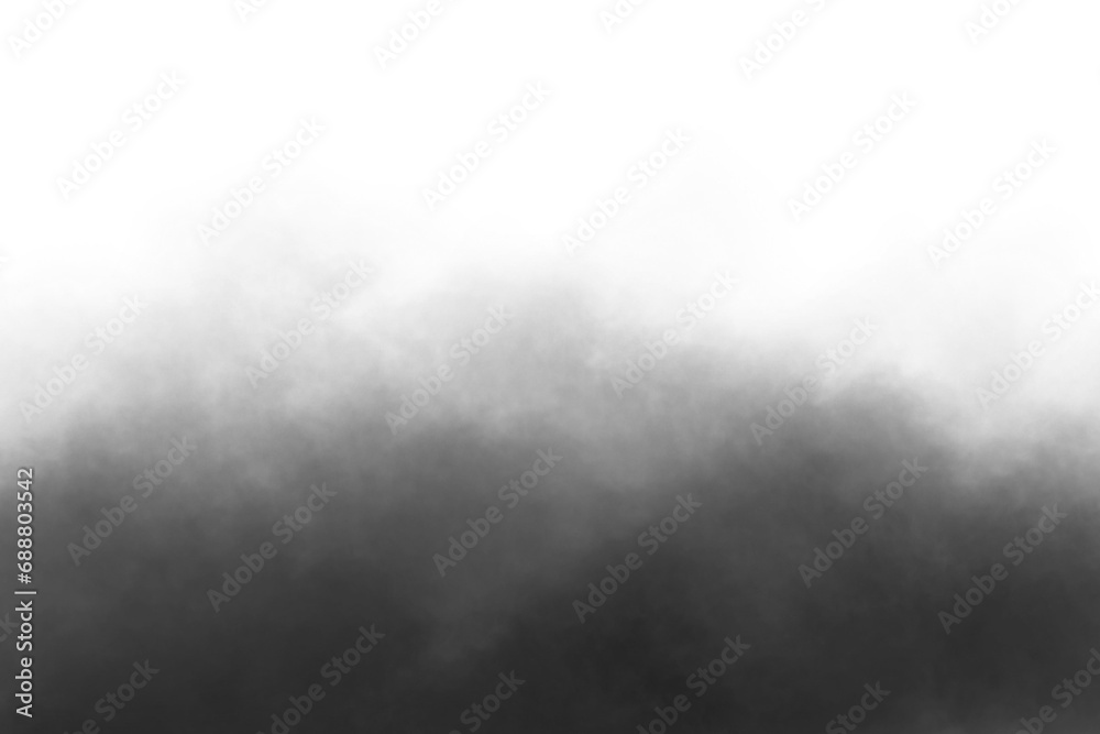 Canvas Prints abstract fog and smoke on transparent background. template fog isolated on white
