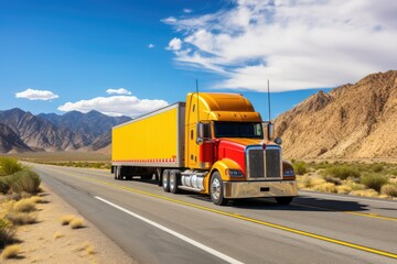 truck on the highway