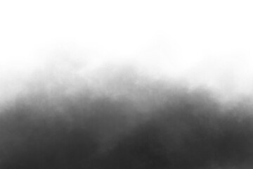 Abstract fog and smoke on transparent background. Template fog isolated on white