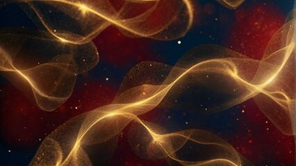 Obraz premium Abstract magic golden gnarled decorations, Xmas concept and anniversaries