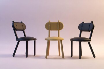 Fototapeta premium Inspiring 4K illustration of a futuristic chair. Close-up shot that highlights the intricacies of the scene, ensuring a high-quality