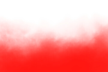 Abstract red smoke on transparent background. Isolated red smoke or red fog on transparent background