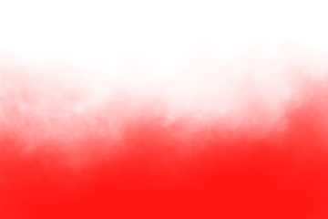 Abstract red smoke on transparent background. Isolated red smoke or red fog on transparent background