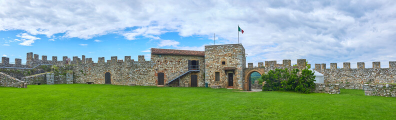 View of the castle of Lonato del Garda, Italy. (Rocca di Lonato).