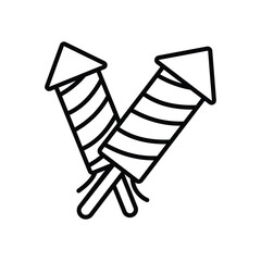 Firecracker icon vector stock illustration