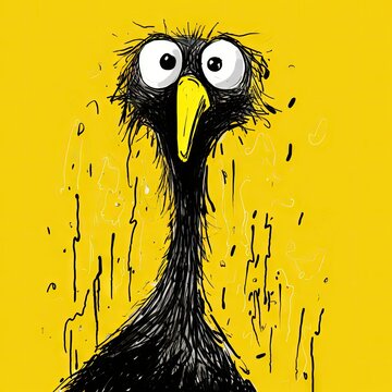 a drawing with a yellow animal, in the style of animated gifs, old memecore.