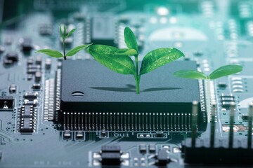 Trees are growing on small circuit board innovations.