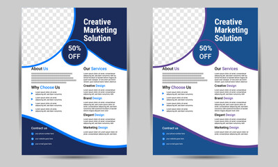 Business card design for company and business etc.Business card design with two colour variation.