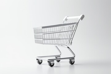 a close up of a shopping cart