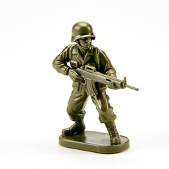 a toy soldier holding a gun