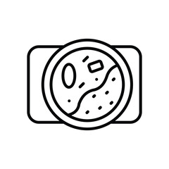 Curry icon vector stock illustration