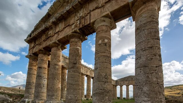 segesta ruins in sicily, italy