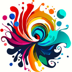abstract colorful background	
