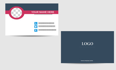 Fototapeta premium mokcup file , ai illutrator file, jpg image, card , design business card, design mockup templete file 