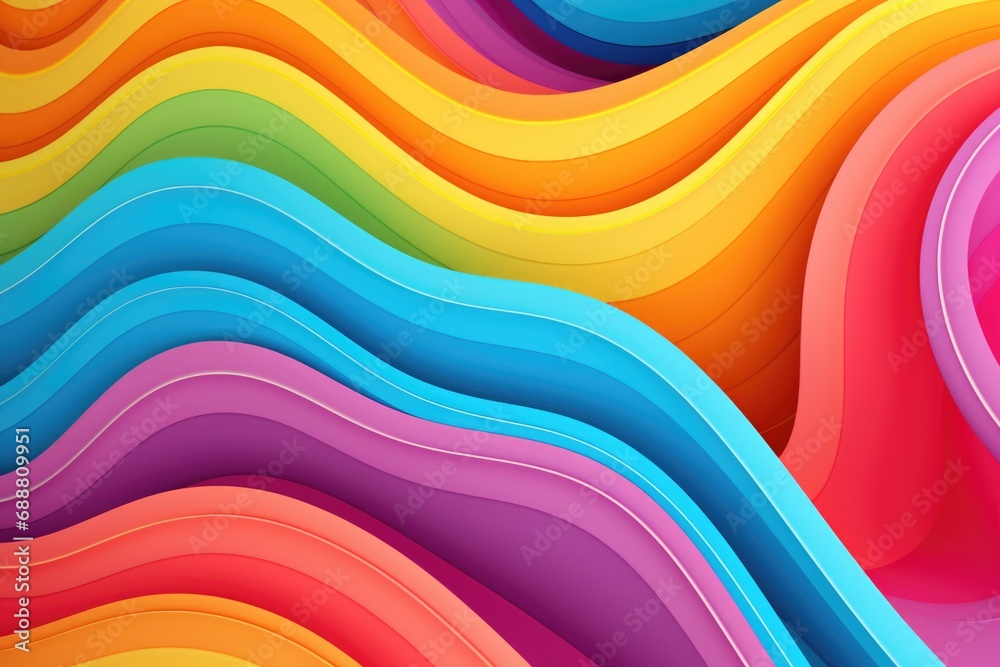Poster a vibrant abstract background featuring wavy lines. suitable for various design purposes