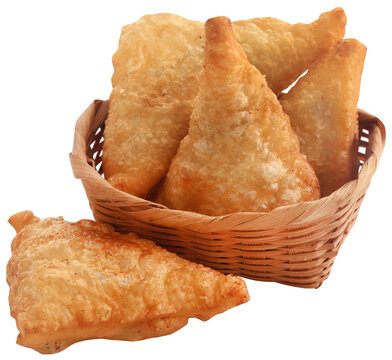 Traditional Indian Deep Fried Breakfast Samosa