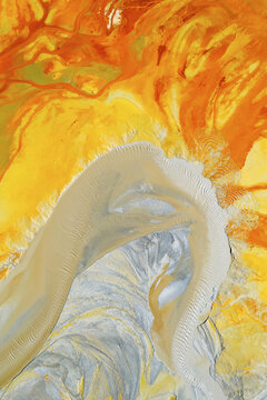 Abstract Aerial View of Riotinto Mines, Spain