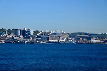 downtown Seattle seen from the water