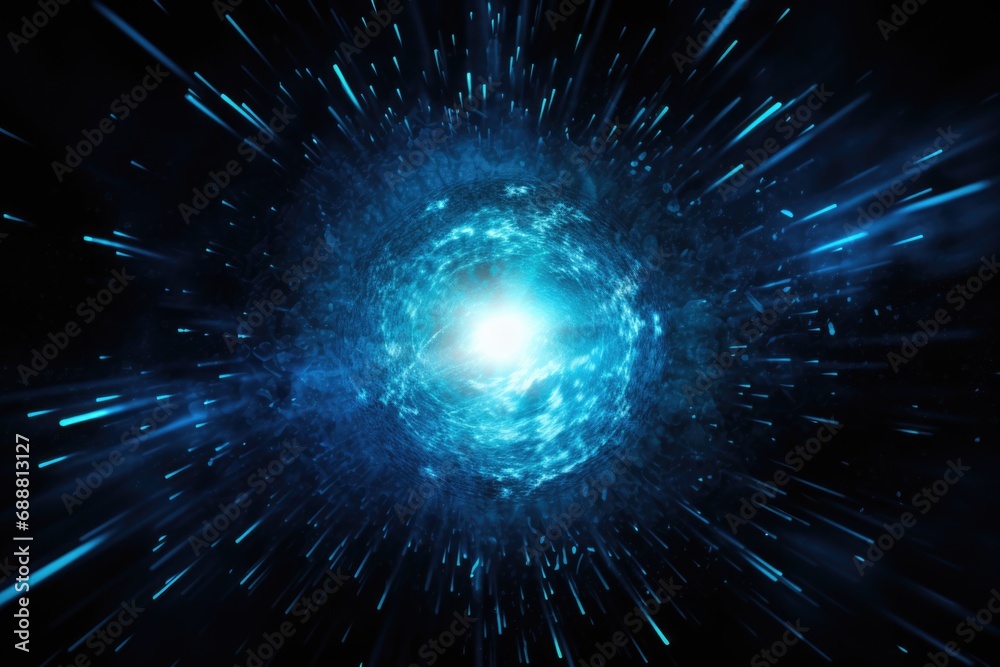 Poster a captivating image of a dark blue space filled with countless stars. perfect for celestial-themed d