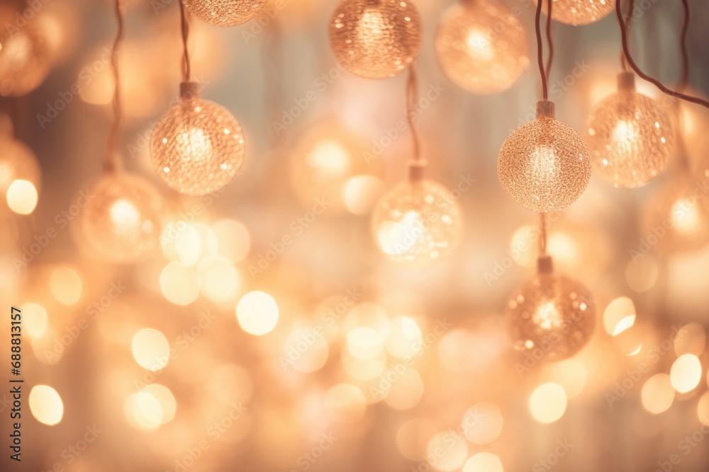 Poster A cluster of lights suspended from the ceiling, creating a warm and inviting ambiance. Perfect for adding a touch of elegance and charm to any space