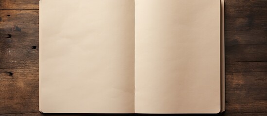 Empty journal: a blank slate for inspiration.