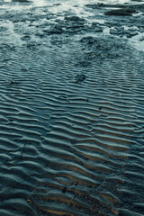 ripples in sand on beach