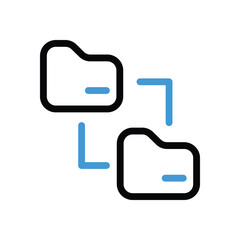 Data Exchange Icon vector stock illustration