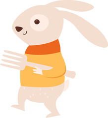 Rabbit With Fork
