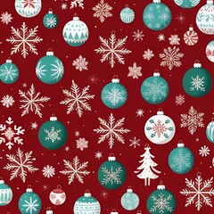 christmas background with snowflakes