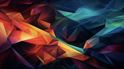 an abstract 3d background with numerous colorful shapes and lines