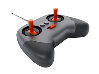 Radio controller of a model car or plane. Transparent background. 3D illustration © Destina