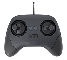 Radio controller of a model car or plane. Transparent background. 3D illustration © Destina