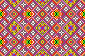 Traditional ethnic,geometric ethnic fabric pattern for textiles,rugs,wallpaper,clothing,sarong,batik,wrap,embroidery,print,background, illustration