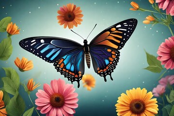 illustration of beauty butterfly vector icon design