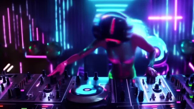 dancing alien dj
