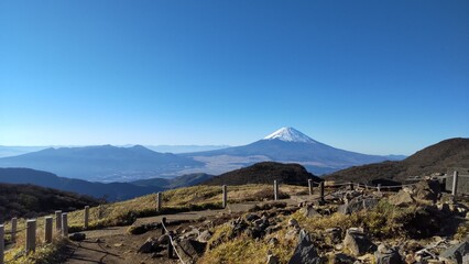 日本の箱根から見た富士山
