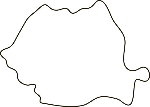 recommend clip art: Map of Romania. Simple outline map vector illustration