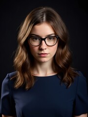 Obraz premium A closeup portrait of a beautiful young girl model