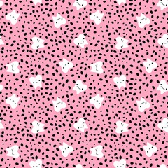 Medicine cartoon teeth seamless health dentist pattern for kids and doctors accessories and fabrics