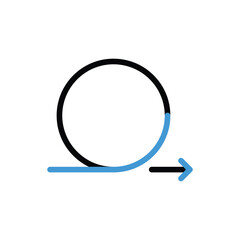 Agile Development icon vector stock illustration