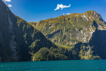 Milford Sound on the South Island New Zealand - obrazy, fototapety, plakaty